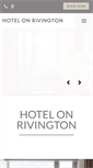 Mobile Screenshot of hotelonrivington.com
